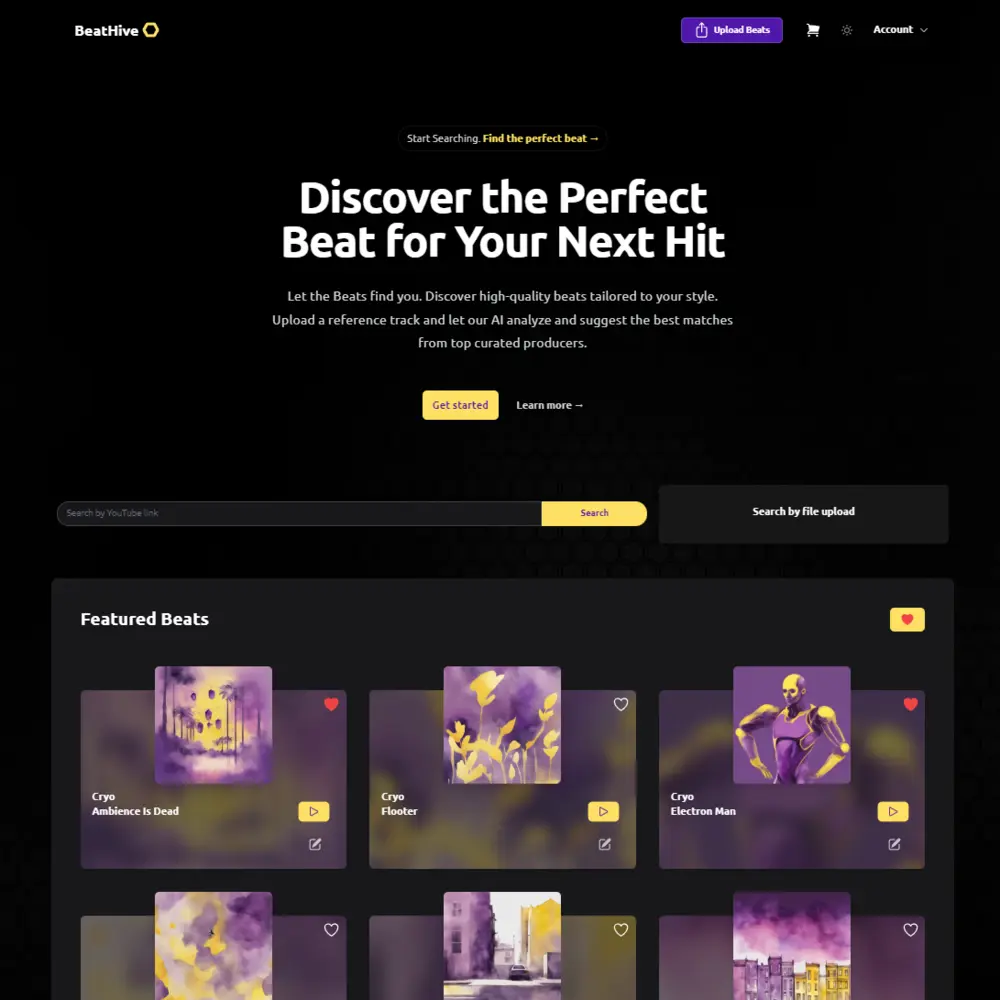 BeatHive.ai interface